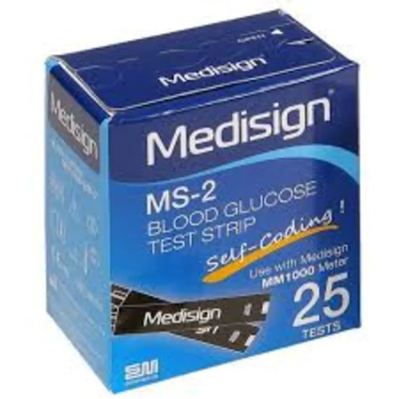 Product image Medisign Glucose Strip 25s - Image 1