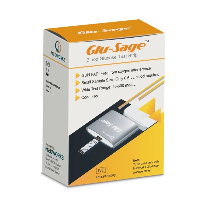 Product image Glu-Sage Smartphone Glucose Testing Strips 50 - Image 1