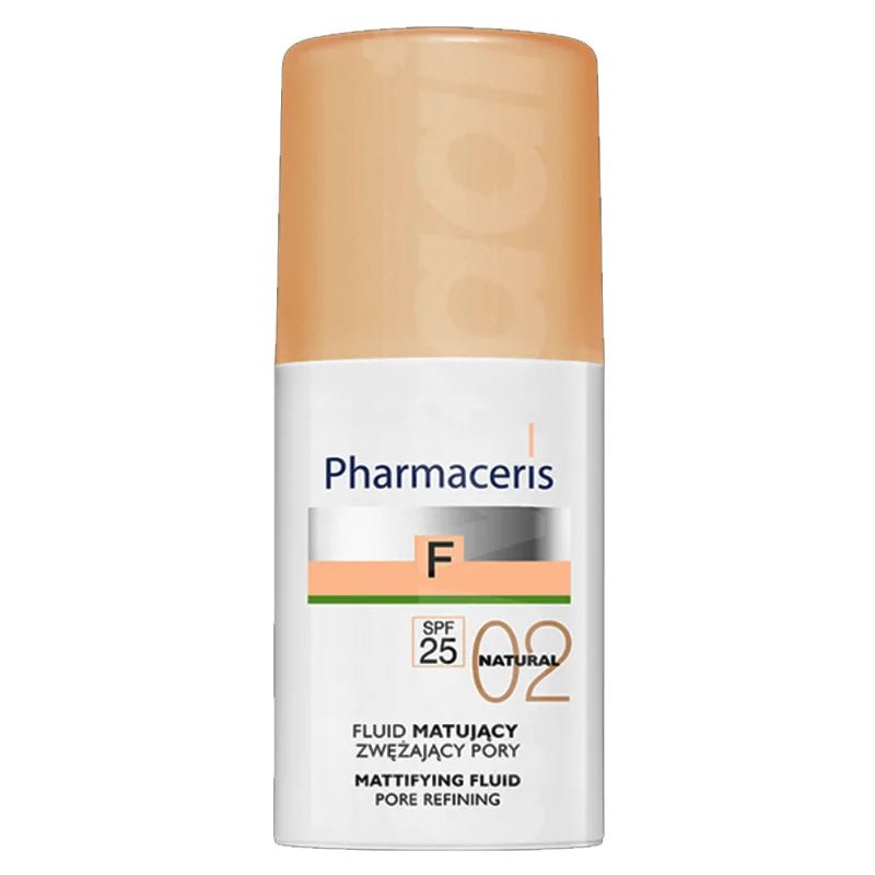 Product image Pharmaceris F SPF 25 Natural 02 Mattifying Fluid Foundation 30 ml Pack - Image 1